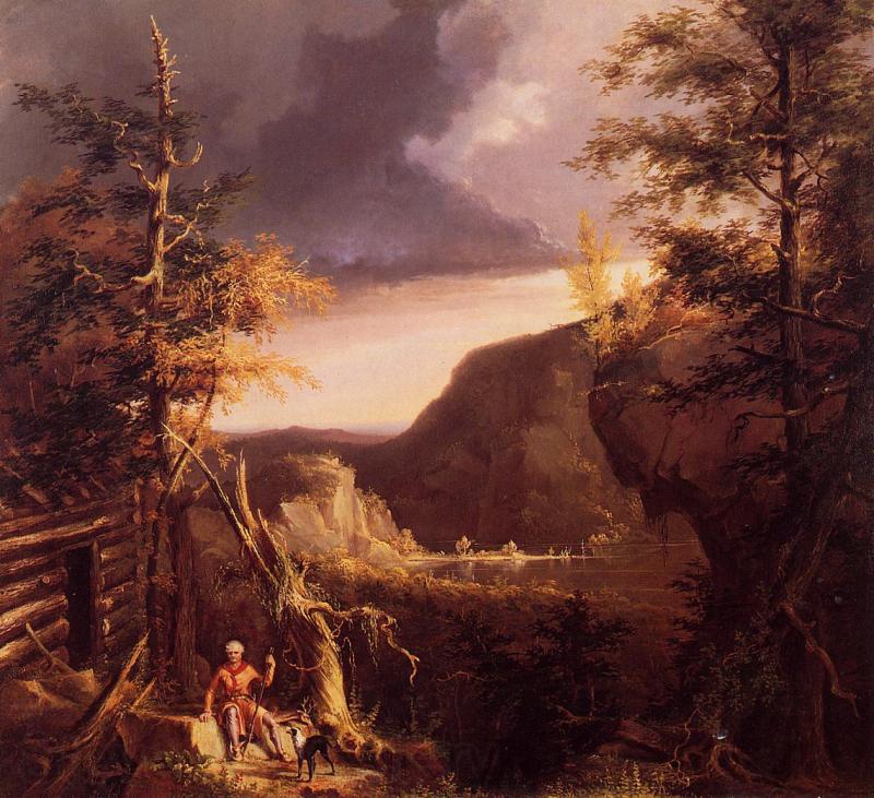 Thomas Cole Daniel Boone Sitting Norge oil painting art